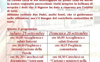 6° ritiro pastorale parrocchiale