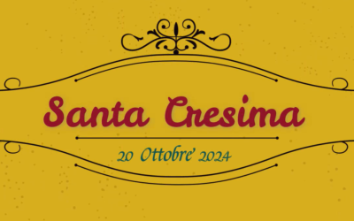 Sante Cresime 20/10/2024